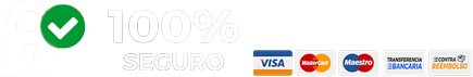 Pago 100% seguro con protección y métodos confiables